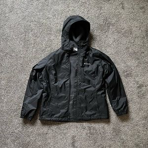Size L Columbia Switchback Sherpa Lined Rain Jacket Black